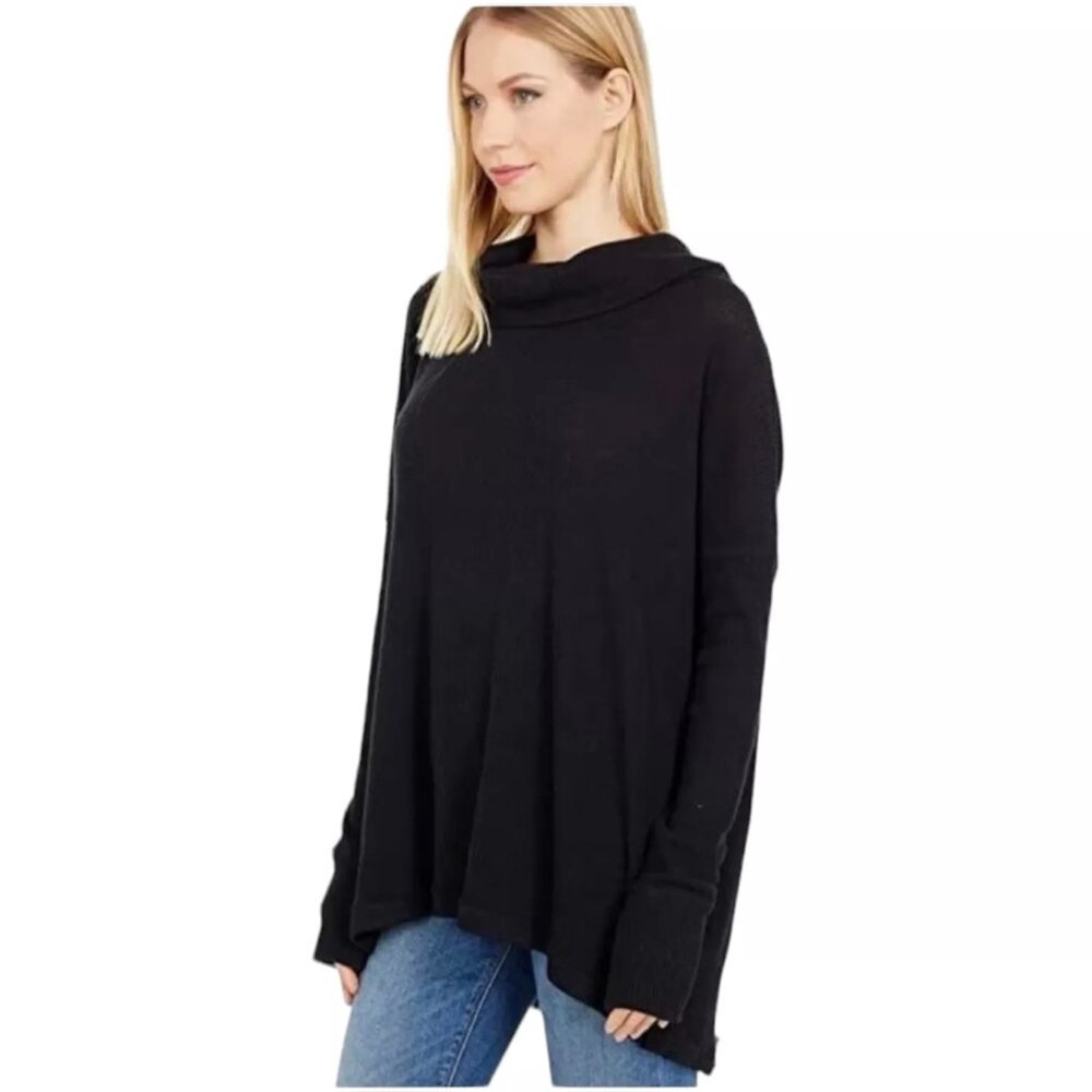 Free people juicy long sleeve new black size S